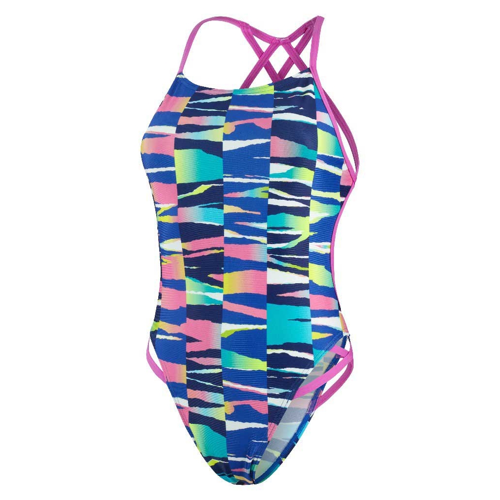 Speedo Rainbow Ripple Freestyler Swimsuit women