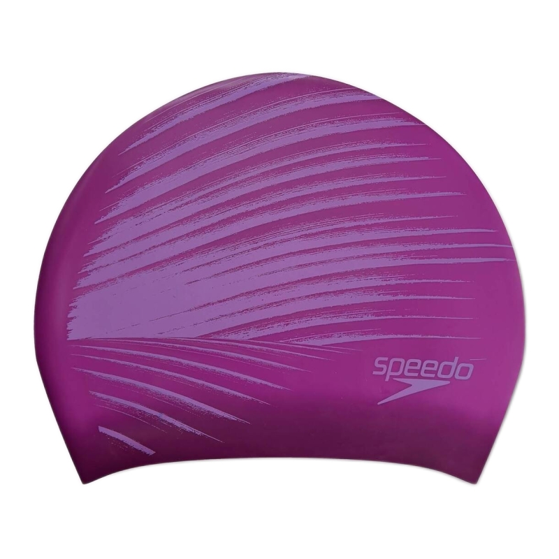 Speedo Long Hair Printed Silicone Cap