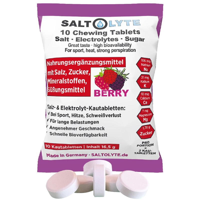 Saltolyte Chewable Salt Tablets (10 tablets) berry