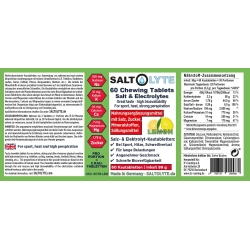 Saltolyte näritavad soolatabletid (60 tk) sidrun