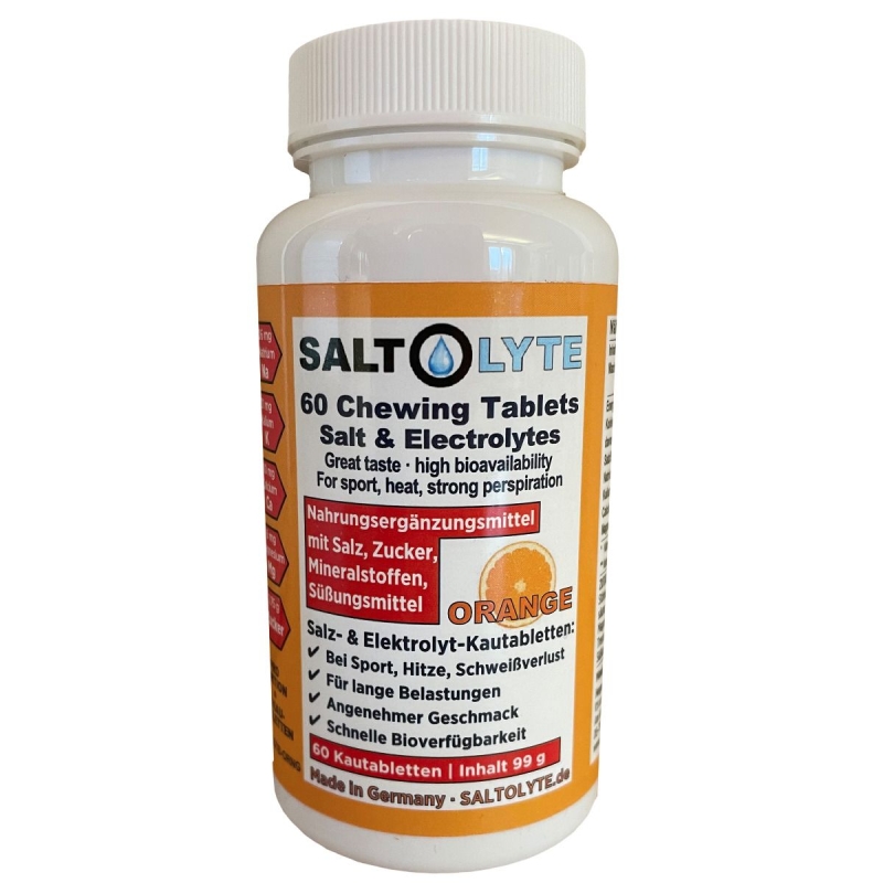 Saltolyte Chewable Salt Tablets (60 tablets) orange