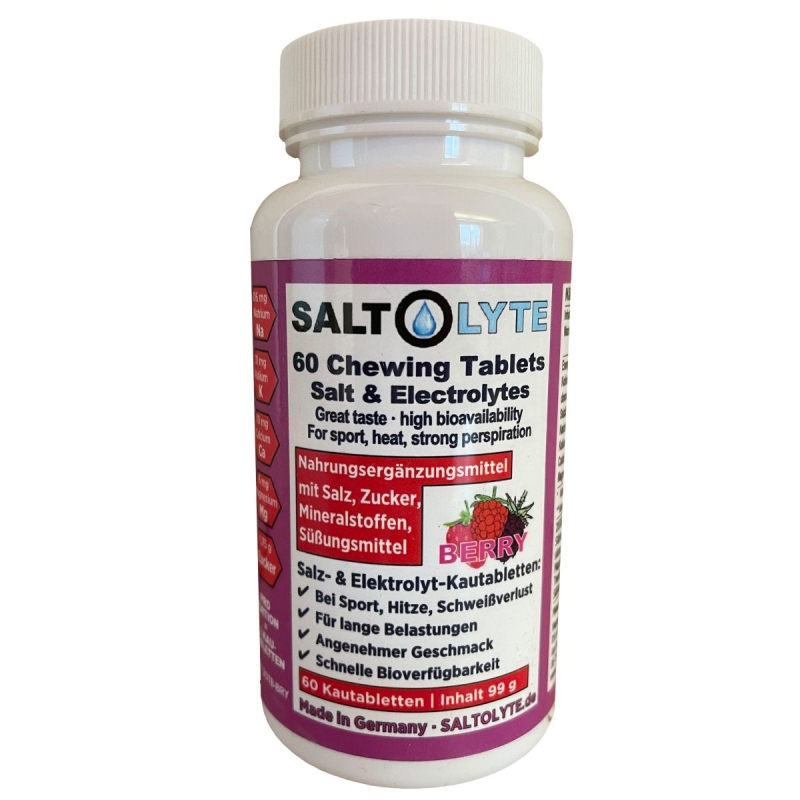 Saltolyte näritavad marja maitselised soolatabletid (60 tk. purgis)