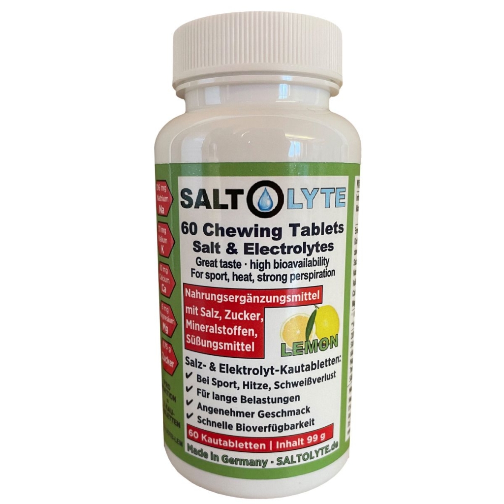 Saltolyte Chewable Salt Tablets (60 tablets) lemon